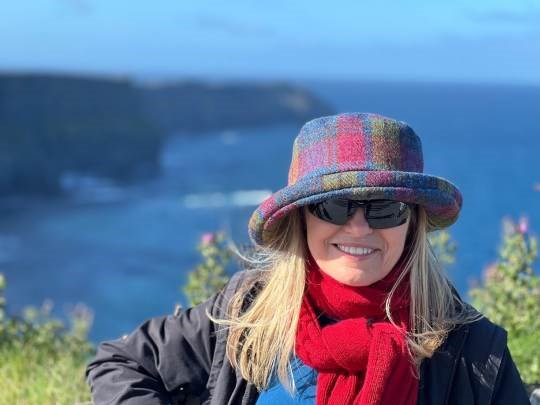 5 Ladies on the Cliffs of Moher in Ireland